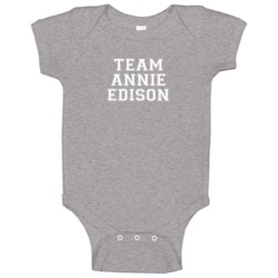 Team Annie Edison Tv Show Community Baby One Piece