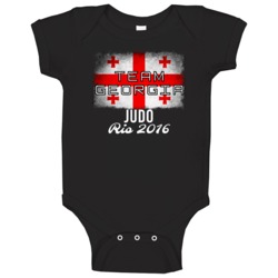 Georgia Judo Rio 2016 Olympic Team Flag Baby One Piece