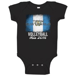 Guatemala Volleyball Rio 2016 Olympic Team Flag Baby One Piece