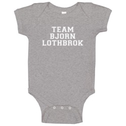 Team Bjorn Lothbrok Tv Show Vikings Baby One Piece