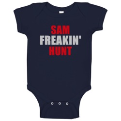 Sam Hunt Freakin Football Sports New England Baby One Piece Sam Hunt Freakin Football Sports New England Baby One Piece