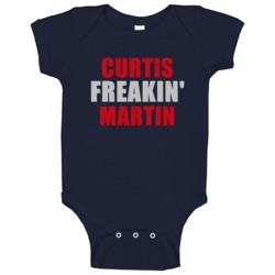 Curtis Martin Freakin Football Sports New England Baby One Piece Curtis Martin Freakin Football Sports New England Baby One Piece