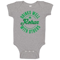 Rohan Drinks Well With Others Beer Funny St Patricks Day Pub Party Bab Rohan Drinks Well With Others Beer Funny St Patricks Day Pub Party Bab