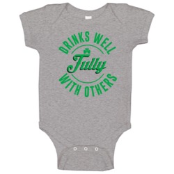 Tully Drinks Well With Others Beer Funny St Patricks Day Pub Party Bab Tully Drinks Well With Others Beer Funny St Patricks Day Pub Party Bab