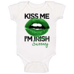 Sweeney Kiss Me I'm Irish Custom First Name St Patricks Day Trending L Sweeney Kiss Me I'm Irish Custom First Name St Patricks Day Trending L