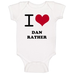 I Heart Dan Rather Television Hall Of Fame Baby One Piece I Heart Dan Rather Television Hall Of Fame Baby One Piece