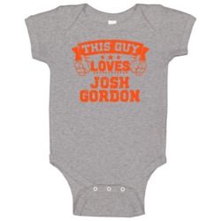 This Guy Loves Josh Gordon Cleveland Football Sports Athlete Baby One 