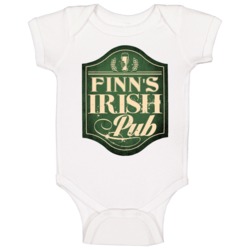 Finn Irish Pub Last Name Custom Beer Drinking St Patricks Day Party Ba