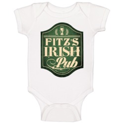 Fitz Irish Pub Last Name Custom Beer Drinking St Patricks Day Party Ba
