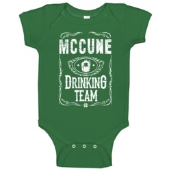 Mccune Irish Drinking Team Whiskey Beer Custom Name St Patricks Day Ba
