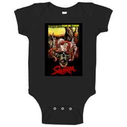Squirm Classic 80s Horror Movie Poster Baby One Piece Squirm Classic 80s Horror Movie Poster Baby One Piece