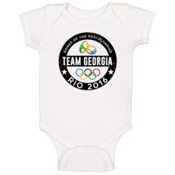 Team Georgia Rio 2016 Games Xxxi Olympiad Country Support Fan Baby One Team Georgia Rio 2016 Games Xxxi Olympiad Country Support Fan Baby One