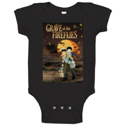 Grave Of The Fireflies Classic 80s Anime Movie Poster Baby One Piece Grave Of The Fireflies Classic 80s Anime Movie Poster Baby One Piece