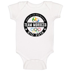 Team Morocco Rio 2016 Games Xxxi Olympiad Country Support Fan Baby One Team Morocco Rio 2016 Games Xxxi Olympiad Country Support Fan Baby One