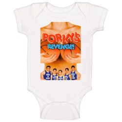 Porkys 3 Revenge Classic 80s Movie Poster Baby One Piece Porkys 3 Revenge Classic 80s Movie Poster Baby One Piece
