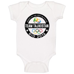Team Tajikistan Rio 2016 Games Xxxi Olympiad Country Support Fan Baby Team Tajikistan Rio 2016 Games Xxxi Olympiad Country Support Fan Baby