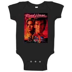 Road House Classic 80s Action Movie Poster Baby One Piece Road House Classic 80s Action Movie Poster Baby One Piece