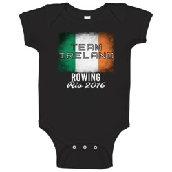 Ireland Rowing Rio 2016 Olympic Team Flag Baby One Piece Ireland Rowing Rio 2016 Olympic Team Flag Baby One Piece