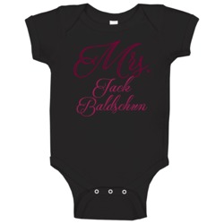 Mrs Jack Baldschun Cincinnati Baseball Player Funny Baby One Piece Mrs Jack Baldschun Cincinnati Baseball Player Funny Baby One Piece