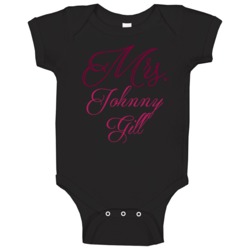 Mrs Johnny Gill Chicago Chi Baseball Player Funny Baby One Piece Mrs Johnny Gill Chicago Chi Baseball Player Funny Baby One Piece