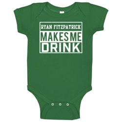 Ryan Fitzpatrick Makes Me Drink Funny Football New York Fan Baby One P Ryan Fitzpatrick Makes Me Drink Funny Football New York Fan Baby One P