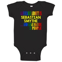 All I Care About Is Sebastian Smythe Tv Series Character Baby One Piec All I Care About Is Sebastian Smythe Tv Series Character Baby One Piec