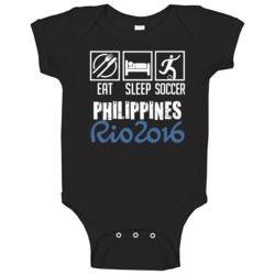 Eat Sleep Soccer Philippines Rio 2016 Summer Olympic Team Baby One Pie Eat Sleep Soccer Philippines Rio 2016 Summer Olympic Team Baby One Pie
