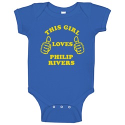 Philip Rivers This Girl Loves Basketball Hockey Baseball Football Baby Philip Rivers This Girl Loves Basketball Hockey Baseball Football Baby