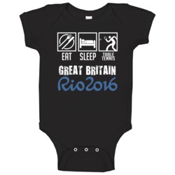 Eat Sleep Table Tennis Great Britain Rio 2016 Summer Olympic Team Baby Eat Sleep Table Tennis Great Britain Rio 2016 Summer Olympic Team Baby