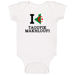 I Love Taoufik Makhloufi Algeria Track 800 M Olympics Baby One Piece I Love Taoufik Makhloufi Algeria Track 800 M Olympics Baby One Piece