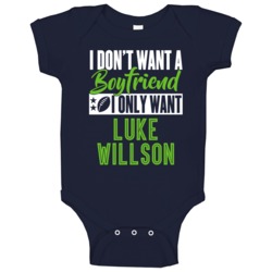 I Only Want Luke Willson Seattle Football Sports Athlete Baby One Piec I Only Want Luke Willson Seattle Football Sports Athlete Baby One Piec