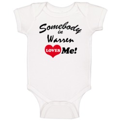 Warren Michigan Somebody Loves Me Baby One Piece Warren Michigan Somebody Loves Me Baby One Piece