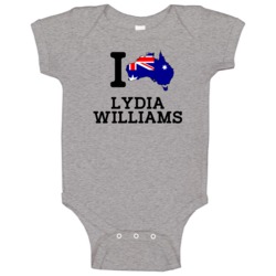 I Love Lydia Williams Australia Football Olympics Baby One Piece I Love Lydia Williams Australia Football Olympics Baby One Piece