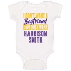 I Only Want Harrison Smith Minnesota Football Sports Athlete Baby One I Only Want Harrison Smith Minnesota Football Sports Athlete Baby One