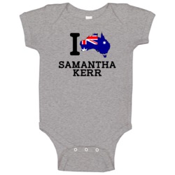 I Love Samantha Kerr Australia Football Olympics Baby One Piece I Love Samantha Kerr Australia Football Olympics Baby One Piece