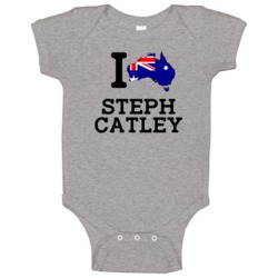 I Love Steph Catley Australia Football Olympics Baby One Piece I Love Steph Catley Australia Football Olympics Baby One Piece