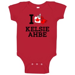 I Love Kelsie Ahbe Canada Field Pole Vault Olympics Baby One Piece I Love Kelsie Ahbe Canada Field Pole Vault Olympics Baby One Piece