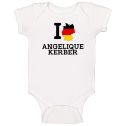 I Love Angelique Kerber Germany Tennis Olympics Baby One Piece I Love Angelique Kerber Germany Tennis Olympics Baby One Piece
