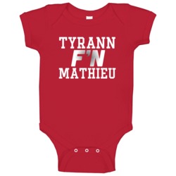 Tyrann F'n Mathieu Arizona Football Funny Player Baby One Piece Tyrann F'n Mathieu Arizona Football Funny Player Baby One Piece