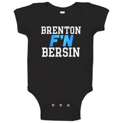 Brenton F'n Bersin Carolina Football Funny Player Baby One Piece Brenton F'n Bersin Carolina Football Funny Player Baby One Piece