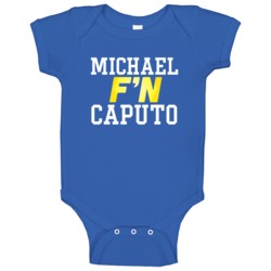 Michael F'n Caputo Los Angeles Football Funny Player Baby One Piece Michael F'n Caputo Los Angeles Football Funny Player Baby One Piece