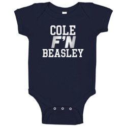 Cole F'n Beasley Dallas Football Funny Player Baby One Piece Cole F'n Beasley Dallas Football Funny Player Baby One Piece