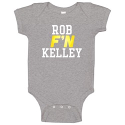 Rob F'n Kelley Washington Football Funny Player Baby One Piece Rob F'n Kelley Washington Football Funny Player Baby One Piece