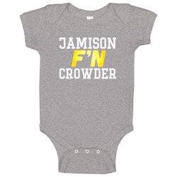 Jamison F'n Crowder Washington Football Funny Player Baby One Piece Jamison F'n Crowder Washington Football Funny Player Baby One Piece