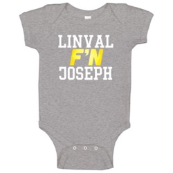 Linval F'n Joseph Minnesota Football Funny Player Baby One Piece Linval F'n Joseph Minnesota Football Funny Player Baby One Piece