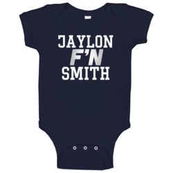Jaylon F'n Smith Dallas Football Funny Player Baby One Piece Jaylon F'n Smith Dallas Football Funny Player Baby One Piece
