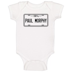 100 Percent Paul Morphy Chess Hall Of Fame Baby One Piece 100 Percent Paul Morphy Chess Hall Of Fame Baby One Piece