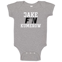 Jake F'n Kumerow Cincinnati Football Funny Player Baby One Piece Jake F'n Kumerow Cincinnati Football Funny Player Baby One Piece