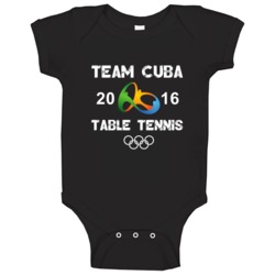 Cuba Table Tennis Team Rio 2016 Olympic Games Sport Baby One Piece Cuba Table Tennis Team Rio 2016 Olympic Games Sport Baby One Piece