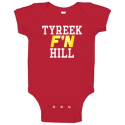 Tyreek F'n Hill Kansas City Football Funny Player Baby One Piece Tyreek F'n Hill Kansas City Football Funny Player Baby One Piece